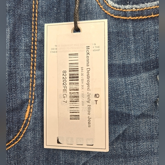 Judy Blue High Waist Skinny Fit Distressed Blue Jeans New Size 28 - Picture 4 of 12